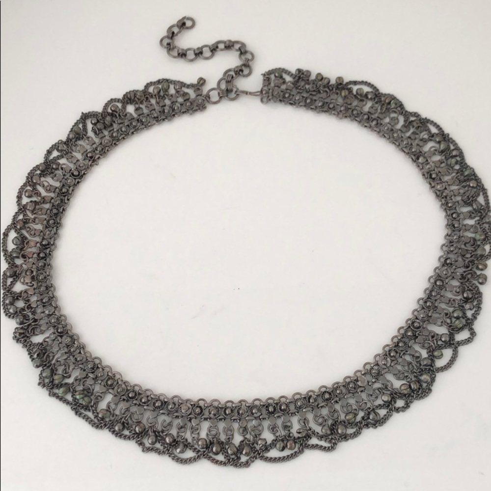 BELT NWOT UNIQUE METAL BELT (COLOR IS GUNMETAL) - Picture 3 of 7